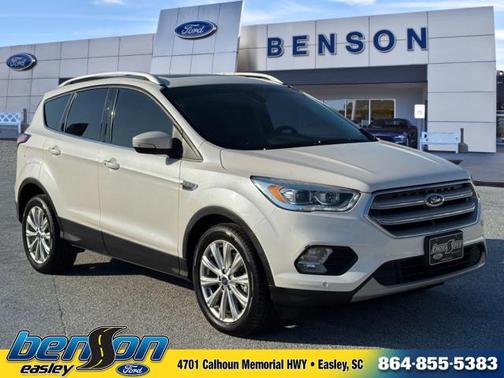 White Platinum Clearcoat Metallic 2018 Ford Escape Titanium