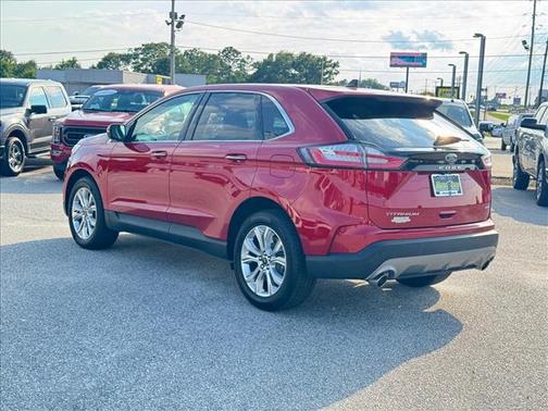 Red Metallic 2024 Ford Edge Titanium