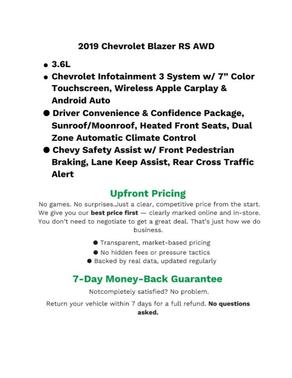 2019 Chevrolet Blazer RS