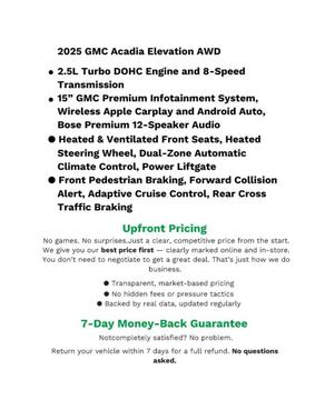 2025 GMC Acadia AWD Elevation