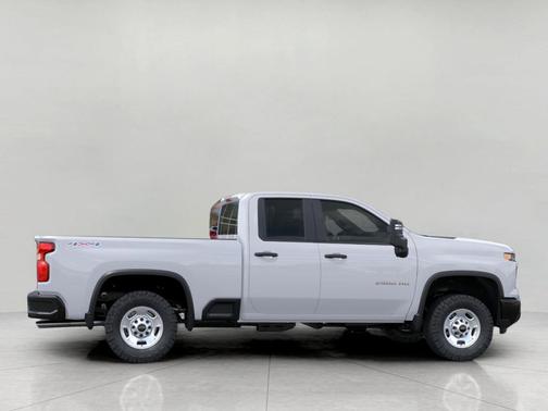 Summit White 2026 Chevrolet Silverado 2500 Double Cab, Standard Bed, WT, 4WD