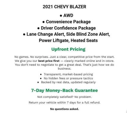 Red Hot 2021 Chevrolet Blazer 2LT
