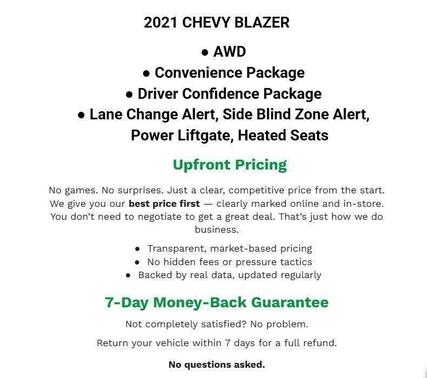 Red Hot 2021 Chevrolet Blazer 2LT