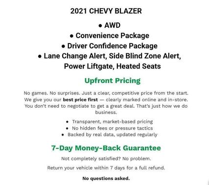 Red Hot 2021 Chevrolet Blazer 2LT