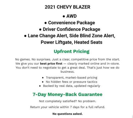 Red Hot 2021 Chevrolet Blazer 2LT