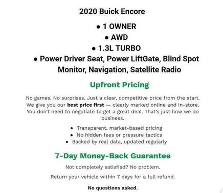 White Frost Tricoat 2020 Buick Encore GX Select
