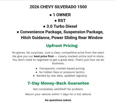 Sterling Gray Metallic 2026 Chevrolet Silverado 1500 RST