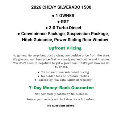 Sterling Gray Metallic 2026 Chevrolet Silverado 1500 RST