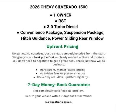 Sterling Gray Metallic 2026 Chevrolet Silverado 1500 RST