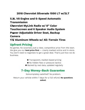 2018 Chevrolet Silverado 1500 1LT