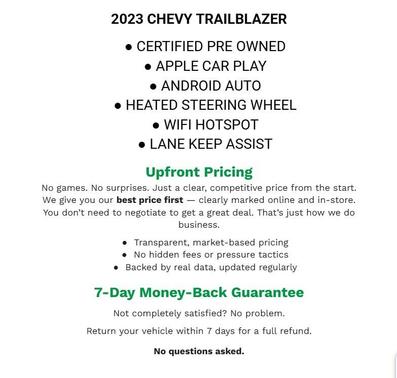 Crimson Metallic 2023 Chevrolet Trailblazer RS