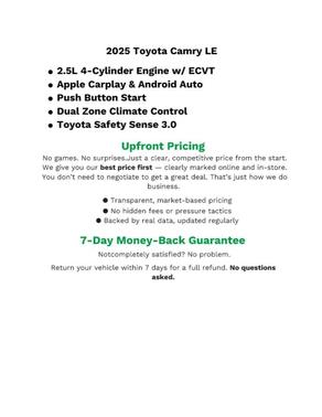 2025 Toyota Camry LE