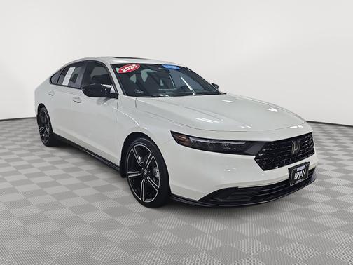Platinum White Pearl 2025 Honda Accord Hybrid