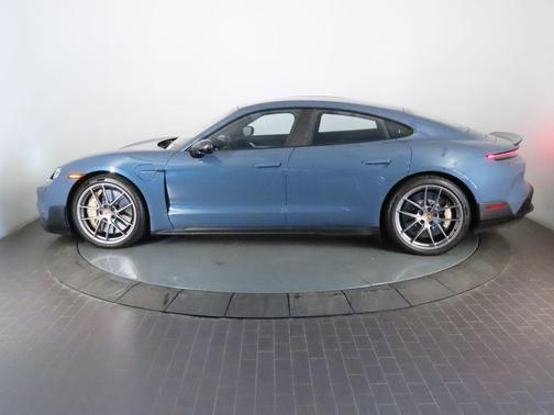 Pale Blue 2025 Porsche Taycan Turbo