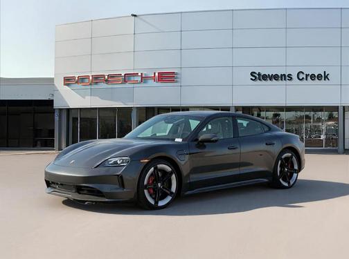 Volcano Grey Metallic 2025 Porsche Taycan 4S