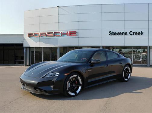 Jet Black Metallic 2026 Porsche Taycan Turbo