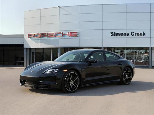 Jet Black Metallic 2026 Porsche Taycan Base