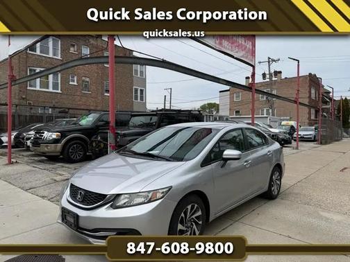 Alabaster Silver Metallic 2015 Honda Civic LX