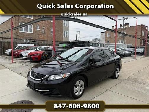 Crystal Black Pearl 2013 Honda Civic LX