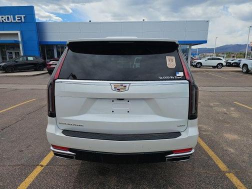 Crystal White Tricoat 2023 Cadillac Escalade ESV Premium Luxury Platinum