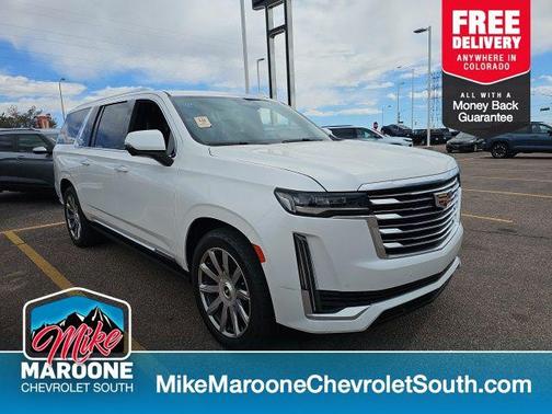 Crystal White Tricoat 2023 Cadillac Escalade ESV Premium Luxury Platinum