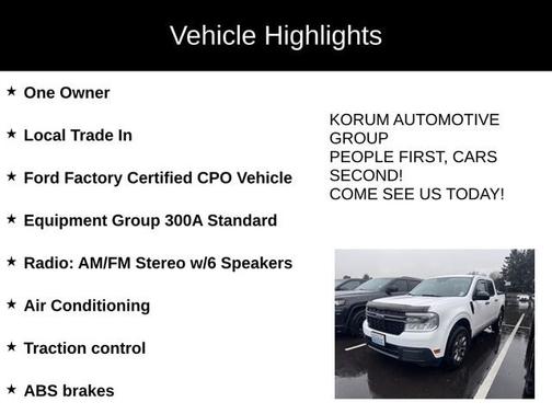 OXFORD WHITE 2023 Ford Maverick XLT