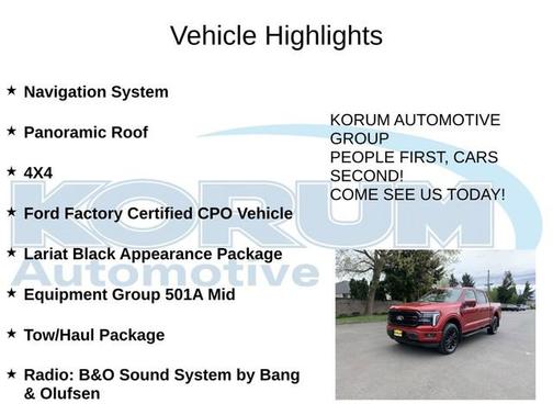RAPID RED MET TINTED CC 2025 Ford F-150 LARIAT