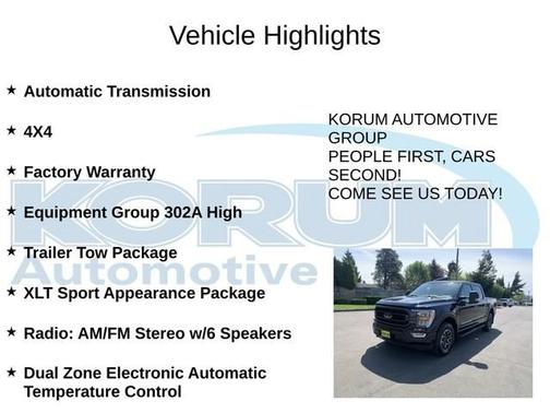 AGATE BLACK METALLIC 2023 Ford F-150 XLT