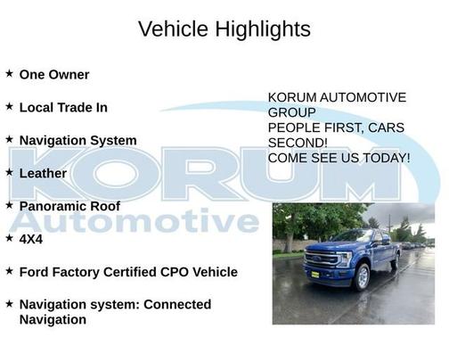ATLAS BLUE 2022 Ford F-350 PLATINUM