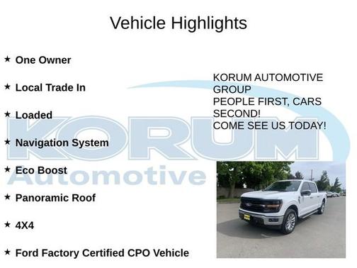 OXFORD WHITE 2024 Ford F-150 XLT