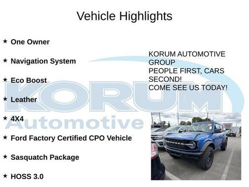 VELOCITY BLUE METALLIC 2025 Ford Bronco BADLANDS