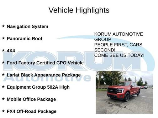RAPID RED MET TINTED CC 2025 Ford F-150 LARIAT