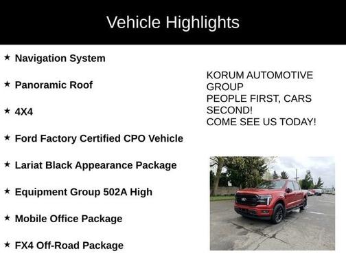 RAPID RED MET TINTED CC 2025 Ford F-150 LARIAT