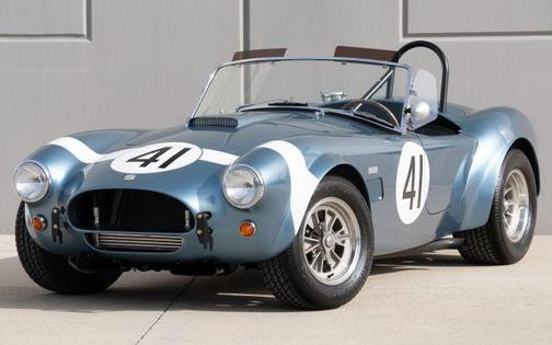 Blue 1964 AC Shelby Cobra Mk II Convertible