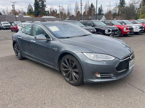 Gray Metallic 2013 Tesla Model S Performance