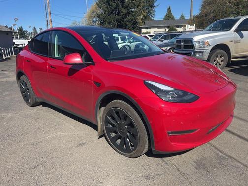 Red Multi-Coat 2022 Tesla Model Y Long Range Dual Motor All-Wheel Drive