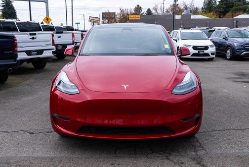 Red Multi-Coat 2022 Tesla Model Y Long Range Dual Motor All-Wheel Drive