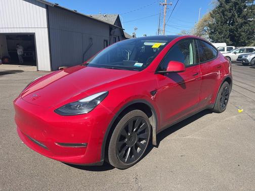 Red Multi-Coat 2022 Tesla Model Y Long Range Dual Motor All-Wheel Drive
