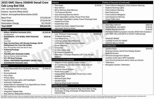 2025 GMC Sierra 3500 Denali