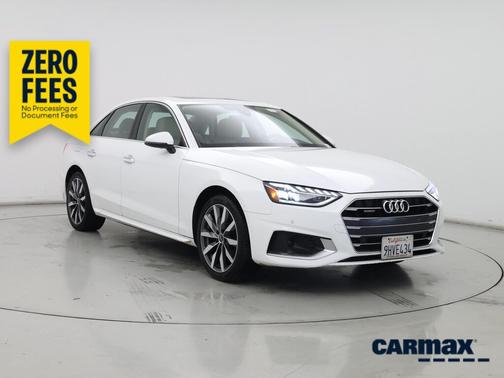 White 2023 Audi A4 Premium
