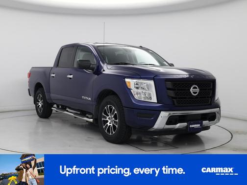Blue 2021 Nissan Titan SV
