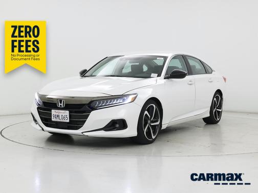 White 2022 Honda Accord Sport SE
