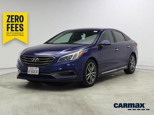 Blue 2015 Hyundai SONATA Sport