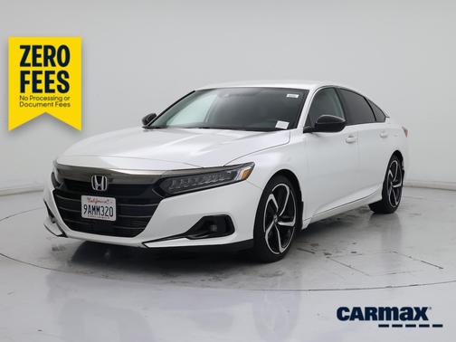 White 2022 Honda Accord Sport SE