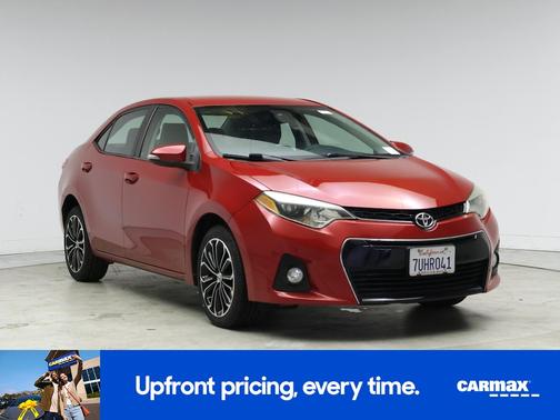 Red 2016 Toyota Corolla S Plus