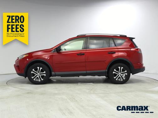 Red 2017 Toyota RAV4 LE