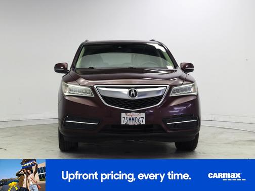 Burgundy 2016 Acura MDX Advance