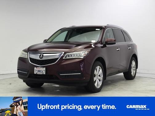 Burgundy 2016 Acura MDX Advance