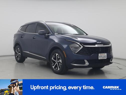 Blue 2025 Kia Sportage Hybrid EX