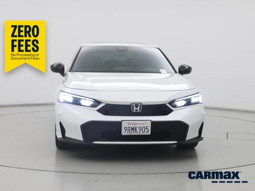 White 2025 Honda Civic Hybrid Sport Touring